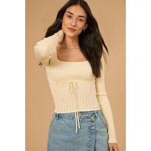 Altard' State Penny Pointelle Ribbed Top